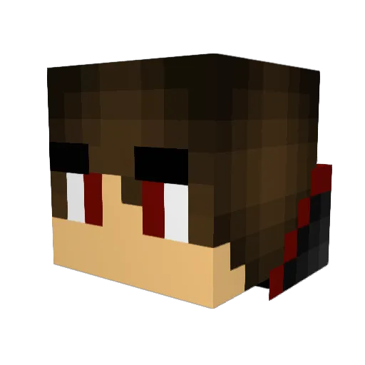 roskampie Minecraft avatar head, 3D render