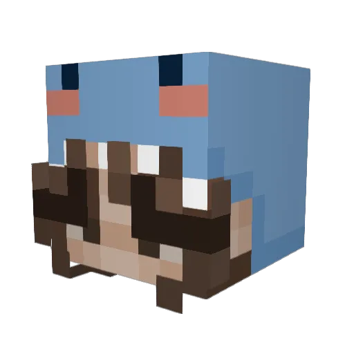 roskvaONtop Minecraft avatar head, 3D render