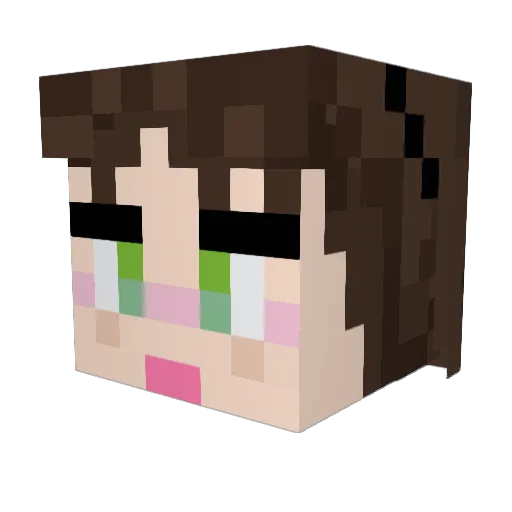 rossandcie Minecraft avatar head, 3D render