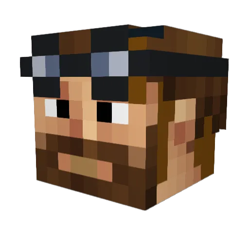 rossbb1000 Minecraft avatar head, 3D render