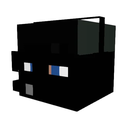 rossibossy Minecraft avatar head, 3D render