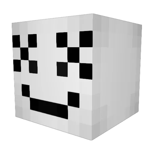 rossja Minecraft avatar head, 3D render