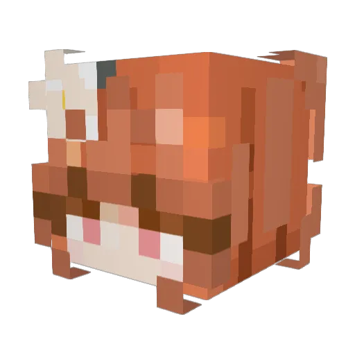 roszeva Minecraft avatar head, 3D render