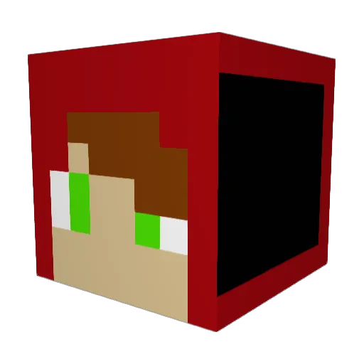 rot421 Minecraft avatar head, 3D render