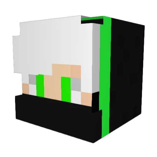 rotZEUSS Minecraft avatar head, 3D render