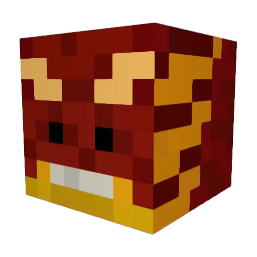 rotanoid Minecraft avatar head, 3D render