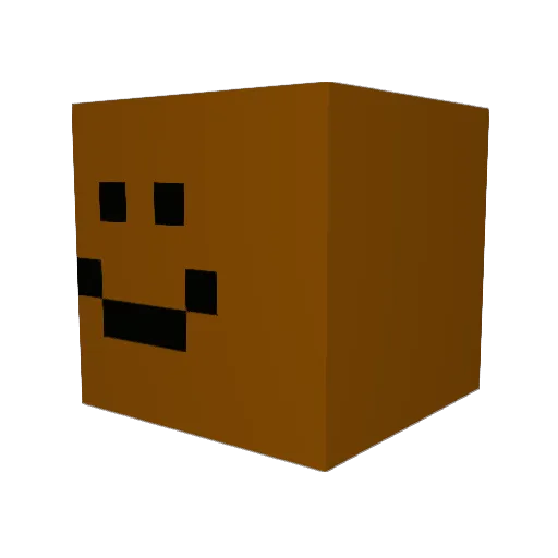rotary4 Minecraft avatar head, 3D render