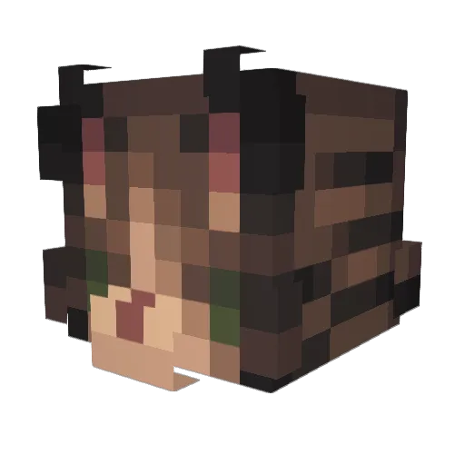 rotechrist Minecraft avatar head, 3D render