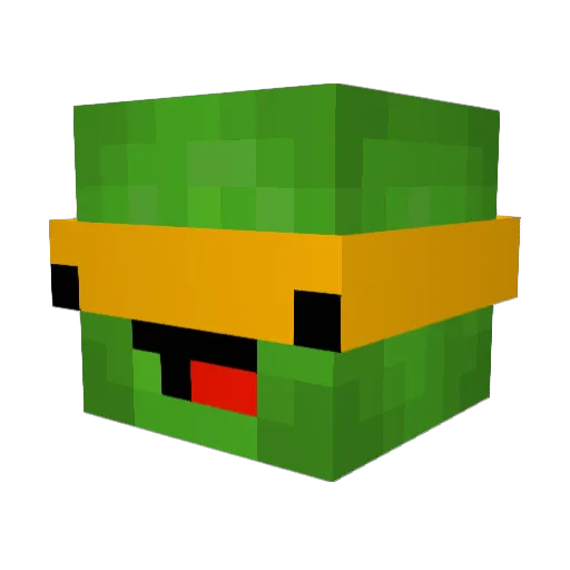 rotemzinger Minecraft avatar head, 3D render