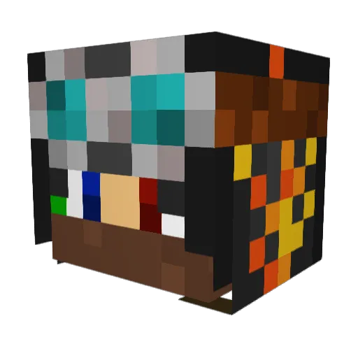 rotergnom2012 Minecraft avatar head, 3D render
