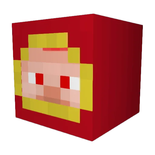 rotflbtc Minecraft avatar head, 3D render