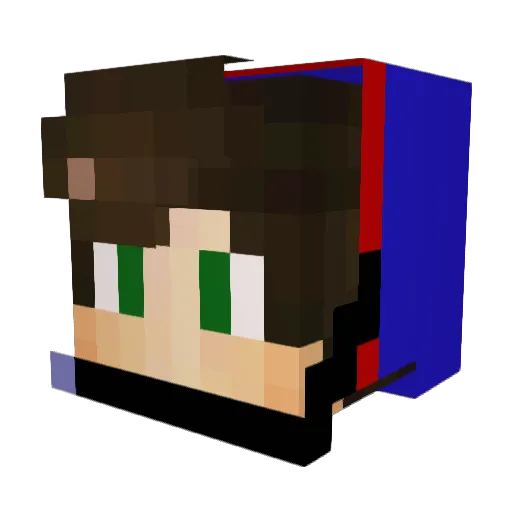 rothzen Minecraft avatar head, 3D render