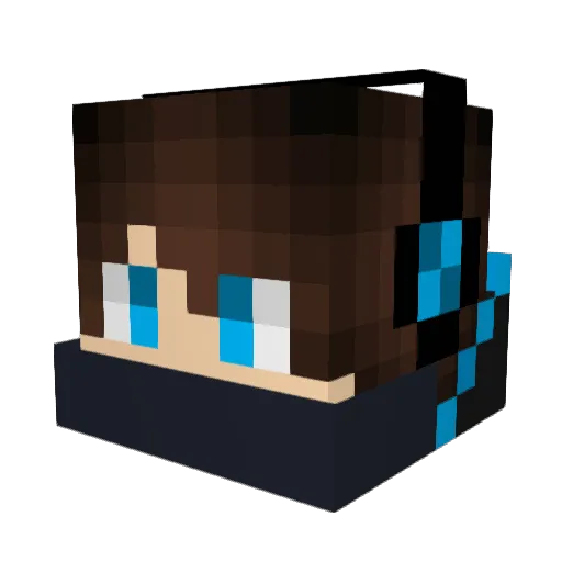 rotkiw13 Minecraft avatar head, 3D render