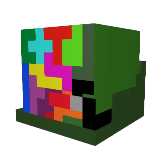 roto1999 Minecraft avatar head, 3D render
