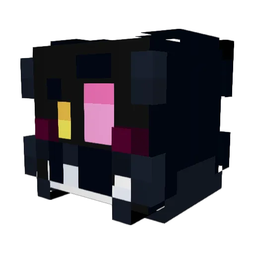 rotom_30 Minecraft avatar head, 3D render