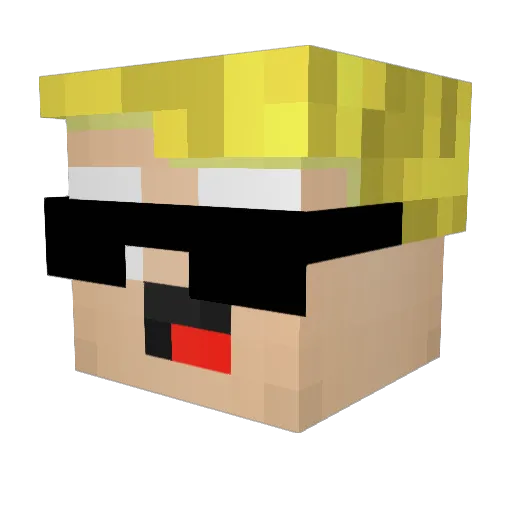 rotorboi1 Minecraft avatar head, 3D render