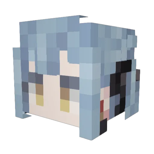 rotproc Minecraft avatar head, 3D render