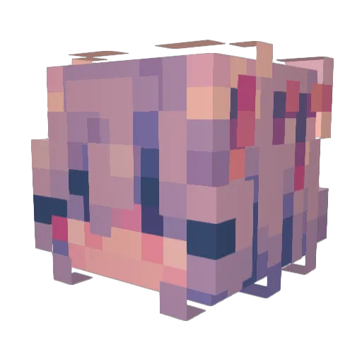 rotr4in1g Minecraft avatar head, 3D render