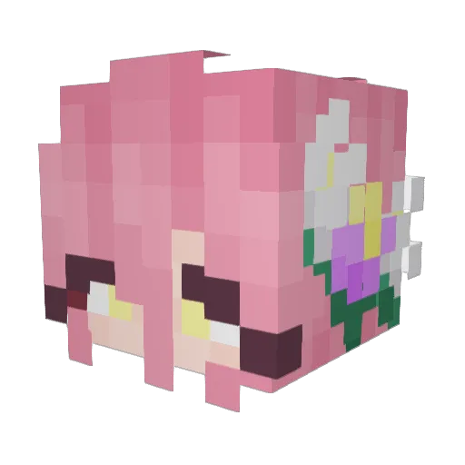 rott1in Minecraft avatar head, 3D render