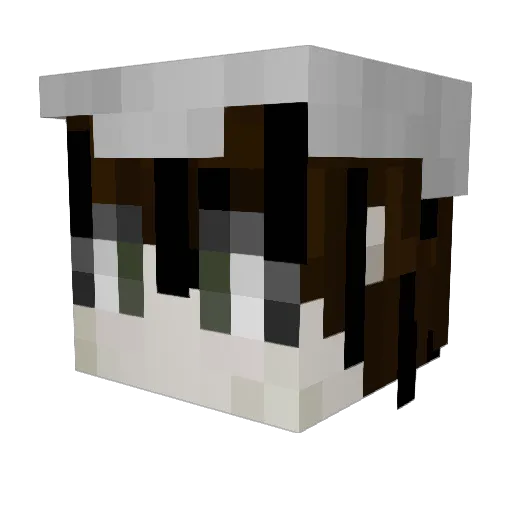 rottakuningas Minecraft avatar head, 3D render