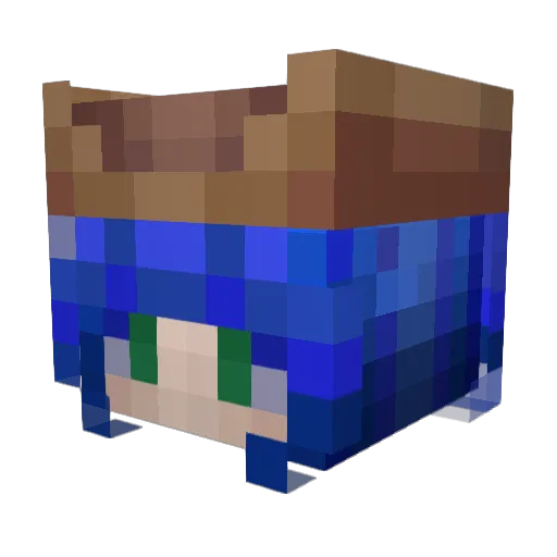 rottenbiscuitz Minecraft avatar head, 3D render