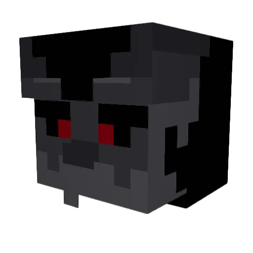 rottenrid Minecraft avatar head, 3D render