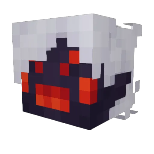 rouge_gem Minecraft avatar head, 3D render