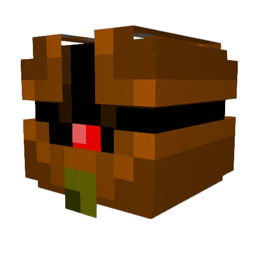 rough0110 Minecraft avatar head, 3D render