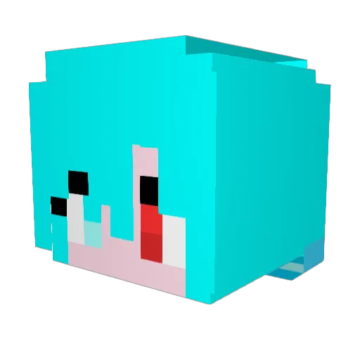 roukinou21 Minecraft avatar head, 3D render