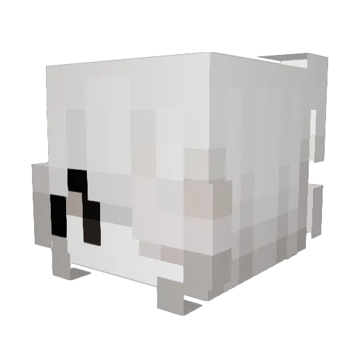 rounthles Minecraft avatar head, 3D render