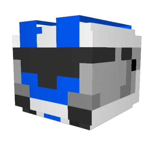 roupstrer Minecraft avatar head, 3D render