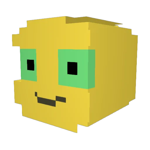 rourou_owo Minecraft avatar head, 3D render