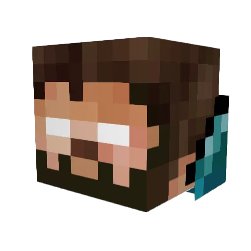 rout123456789 Minecraft avatar head, 3D render