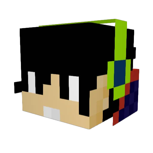 rouven65 Minecraft avatar head, 3D render
