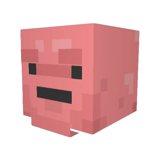 rouya13 Minecraft avatar head, 3D render