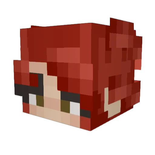 rovampire Minecraft avatar head, 3D render