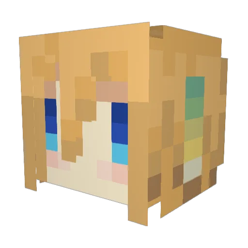 rove_75 Minecraft avatar head, 3D render