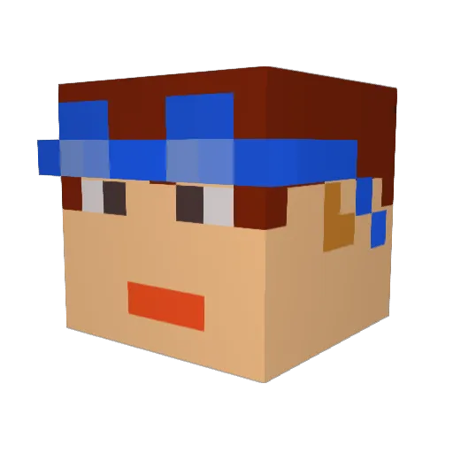 rover1912 Minecraft avatar head, 3D render