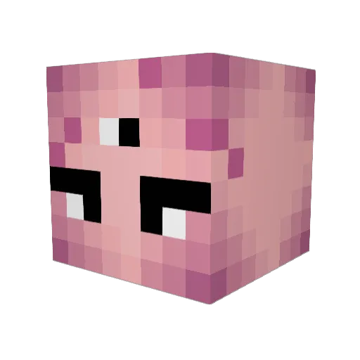 rovertini Minecraft avatar head, 3D render
