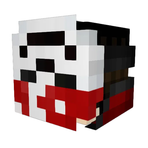 rowamk Minecraft avatar head, 3D render