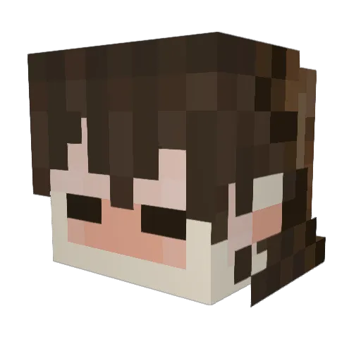 rowan_a_boat_ Minecraft avatar head, 3D render