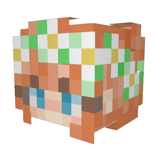 rowan_brooke Minecraft avatar head, 3D render