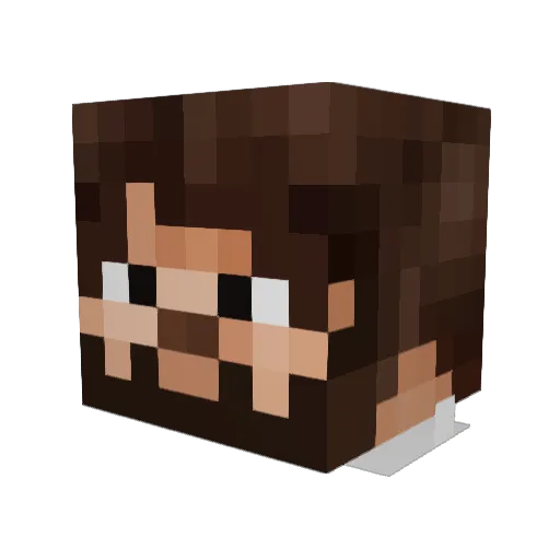 rowanxd Minecraft avatar head, 3D render