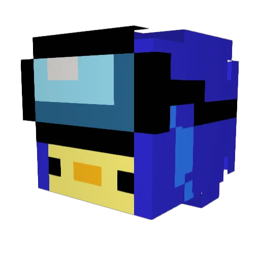 rowaxmnd Minecraft avatar head, 3D render