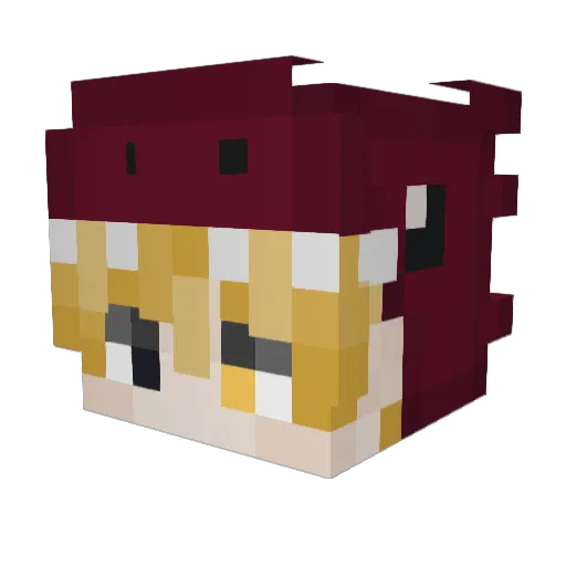 rowdypiper52 Minecraft avatar head, 3D render
