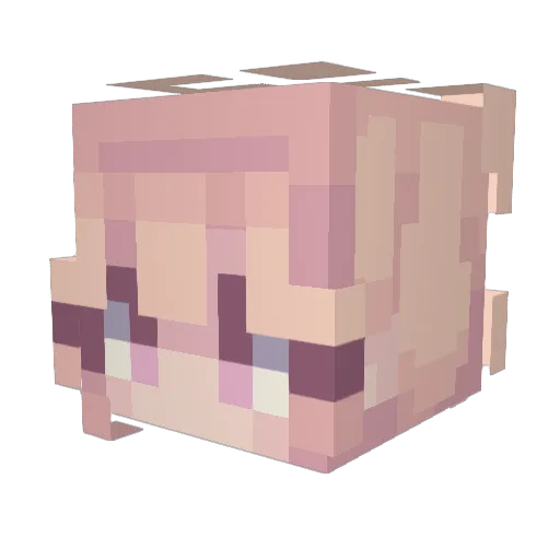 rowe33 Minecraft avatar head, 3D render
