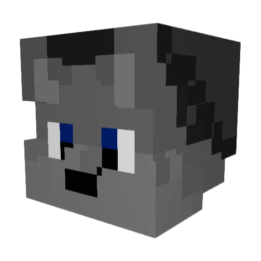 rower_XD Minecraft avatar head, 3D render