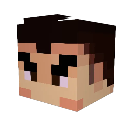roxafano Minecraft avatar head, 3D render