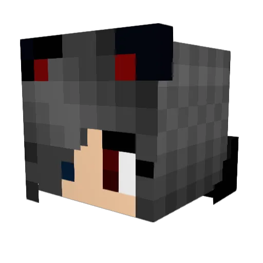 roxilada Minecraft avatar head, 3D render