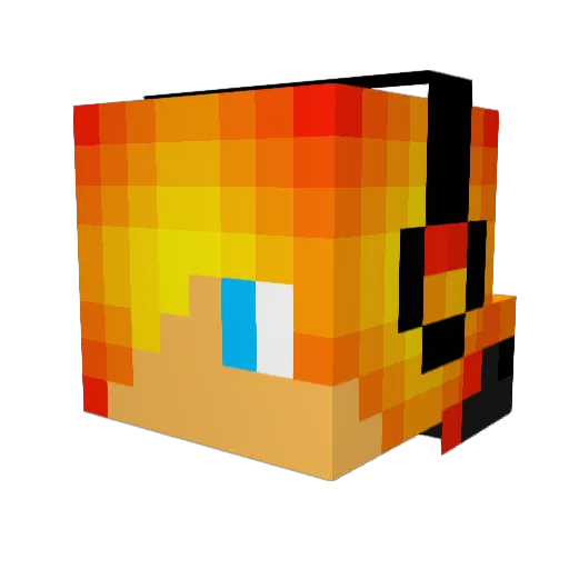 roxxai337 Minecraft avatar head, 3D render